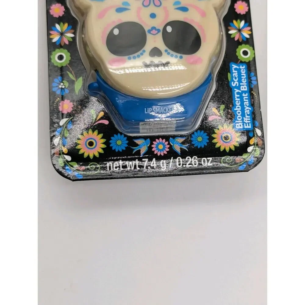 3 Pack Lip Smacker Balm Dia De Los Muertos 2 Blooberry Scary/1 Chilling Citrus